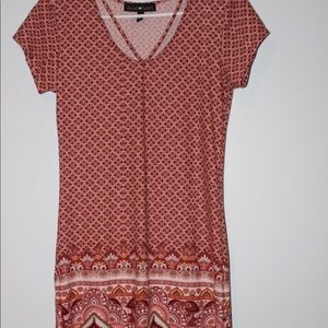 Bohemian Printed T-shirt Dress